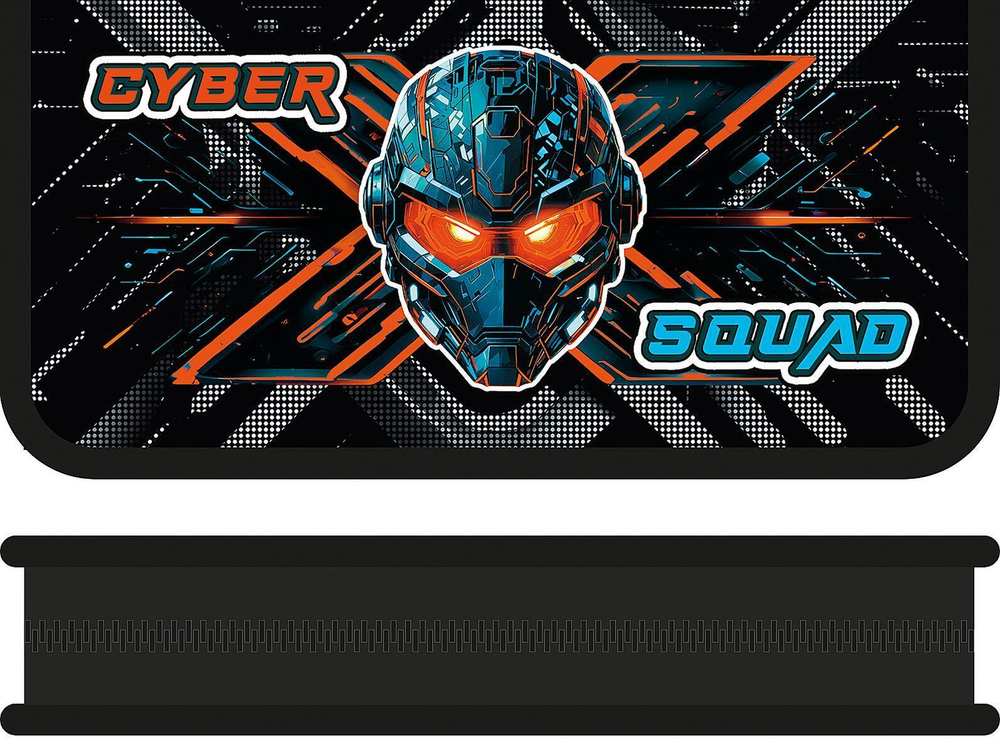 Пенал 1 секц. средний 190/90 "Кибер бот 2025" (Пчёлка)