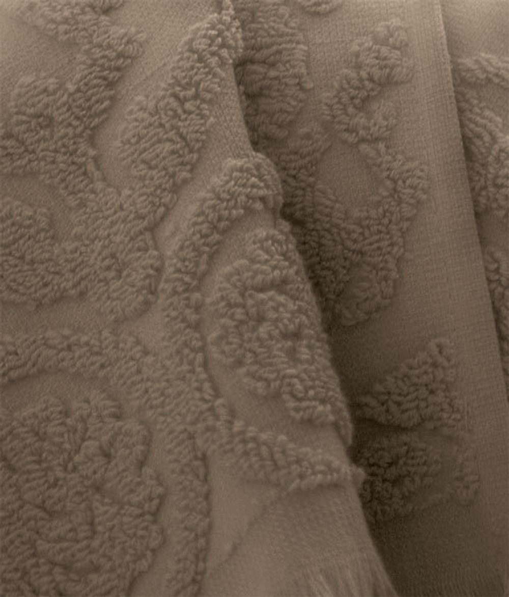 Халат махровый Blanc des Vosges Princess бежевый Франция узор