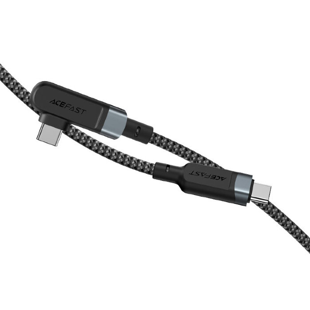 C5-03 USB-C to USB-C 100W right angled aluminum alloy charging data cable