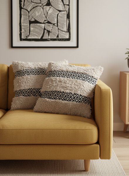 Декоративная наволочка в бохо стиле