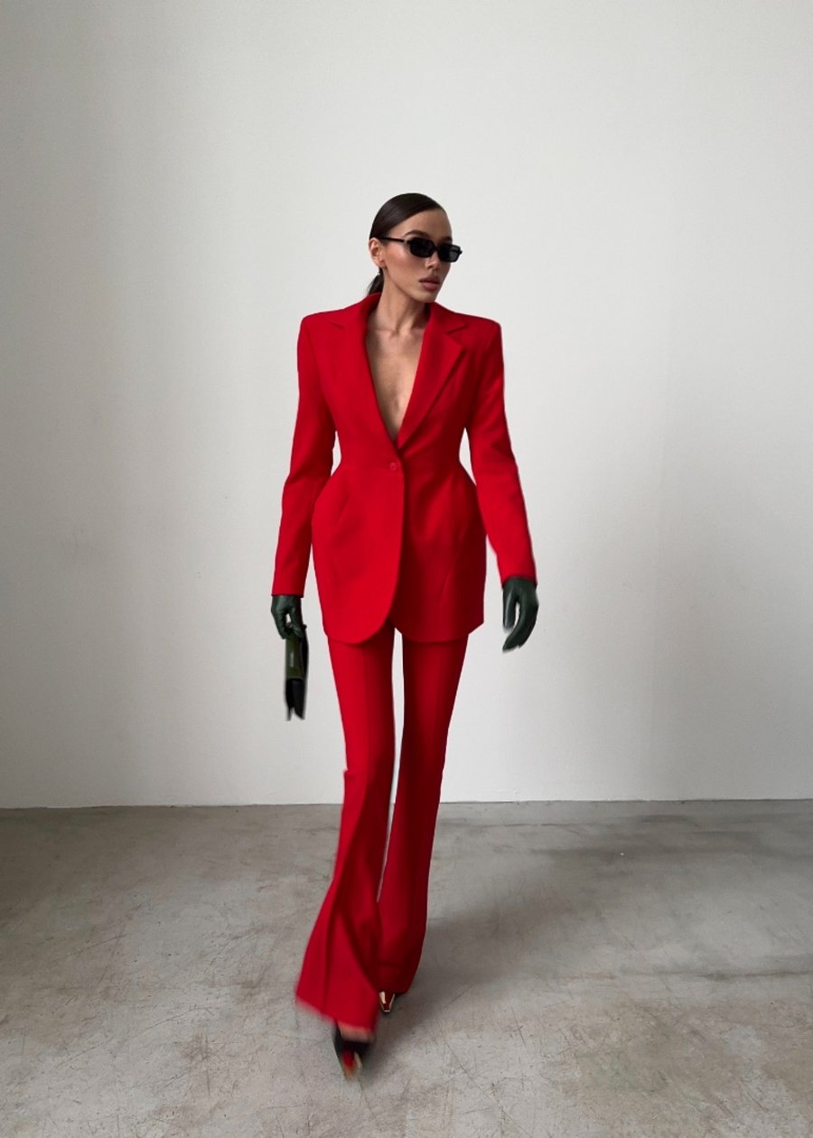 Брюки "Валенсия", красный