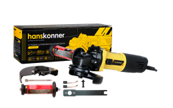 Машина углошлифовальная HANSKONNER HAG1012  125 мм, 800Вт,11000об/мин, быст.кожух,4м рез.кабель