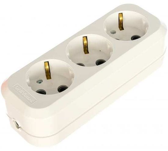 Универсал колодка 3 гн.с/з АБС-пластик E303