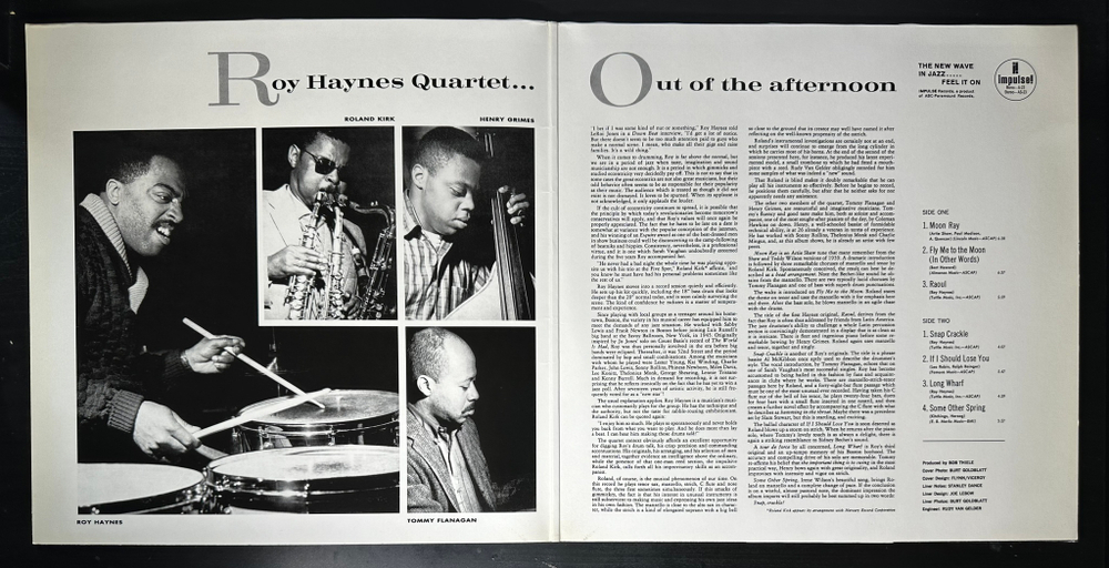 Roy Haynes Quartet ‎– Out Of The Afternoon (Германия 2007г.)