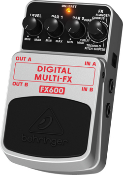 Behringer DIGITAL MULTI-FX FX600 педаль цифровых стереофонических эффектов для гитар, бас-гитар и клавишных