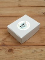 Наклейка стикер глянцевая круглая 40 мм 150 шт "Спасибо Обняли Приподняли"