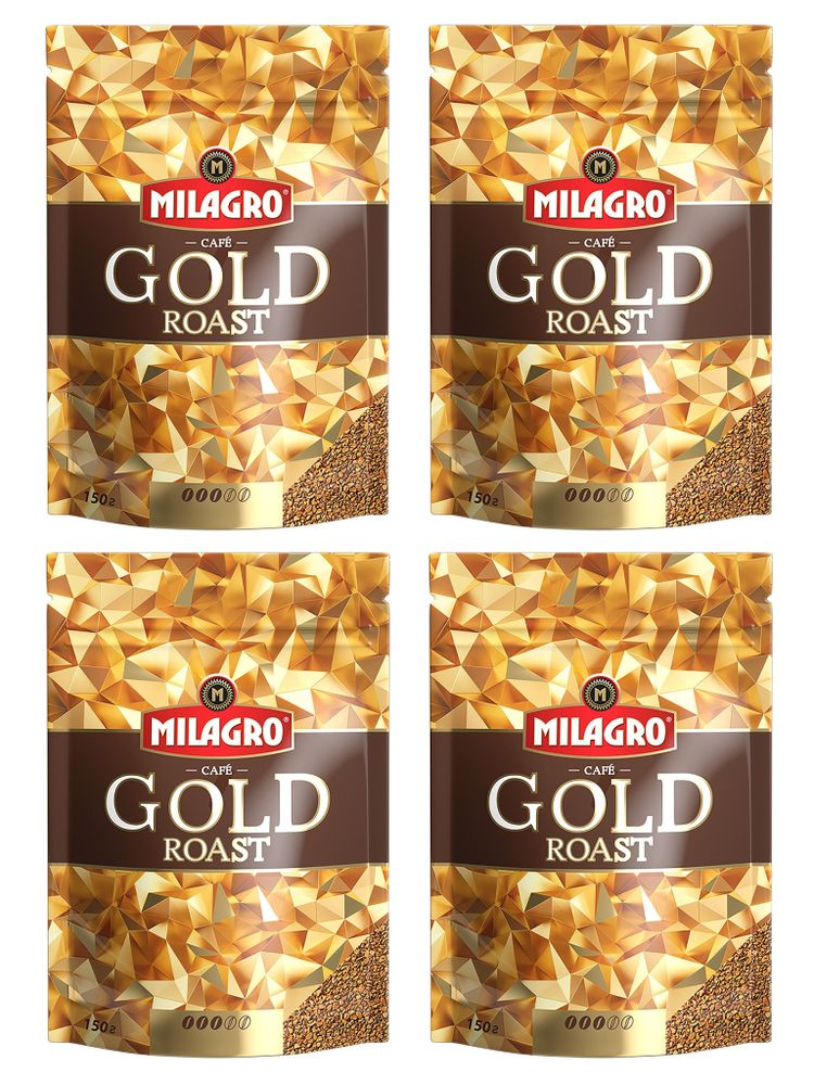 Кофе растворимый Milagro Gold Roast 150 г x 4 шт