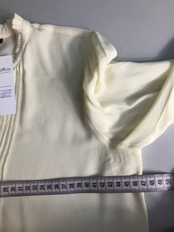 Блузка COMPTOIRDES COTONNIERS шелковая, в бежевом оттенке 40 размер