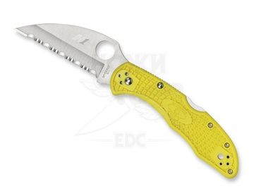 Складной нож Spyderco Spyderco Salt 2 Wharncliffe C88SWCYL2 c клинком из стали H1, рукоять FRN