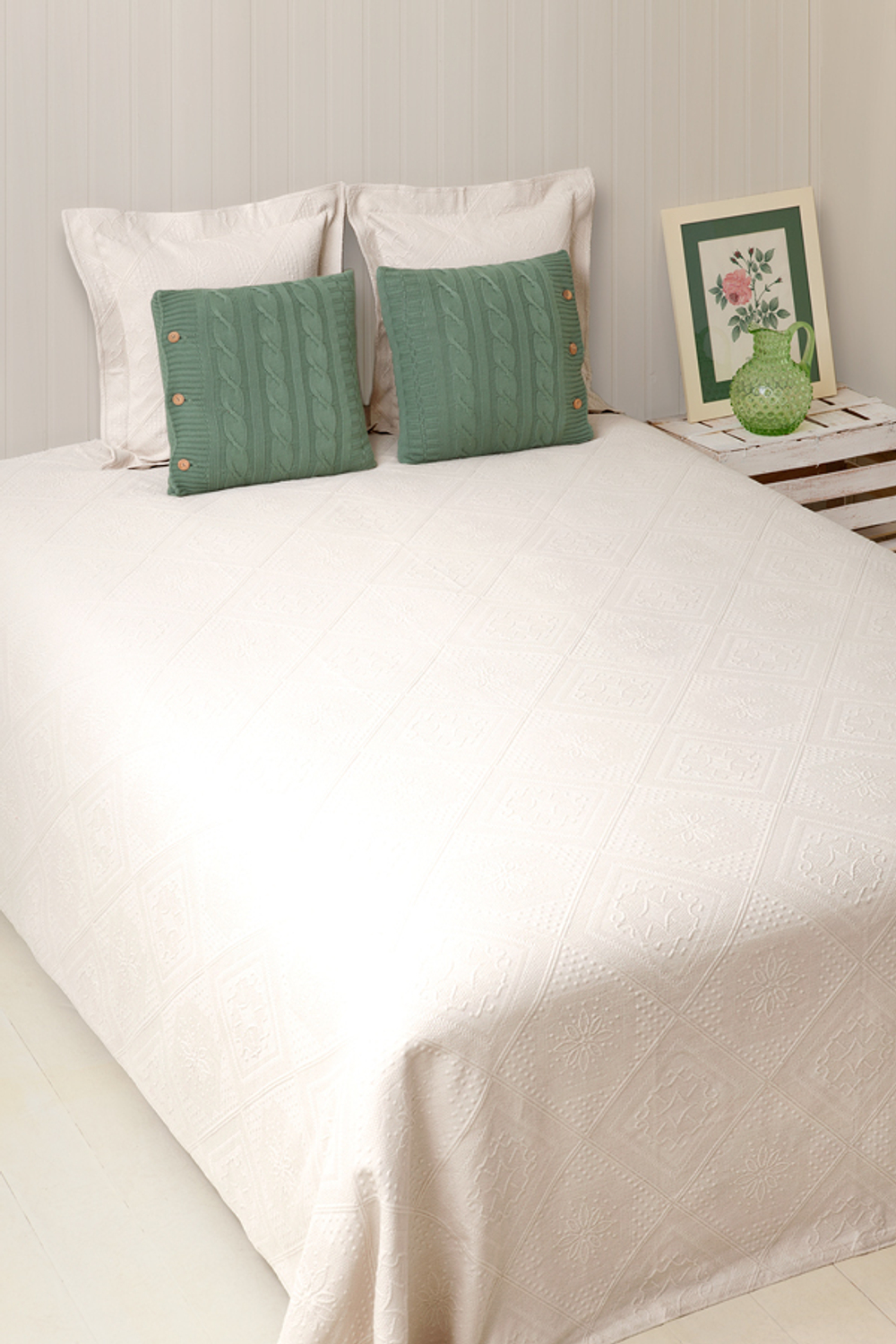 Покрывало 240х260 Luxberry Lana экрю Португалия