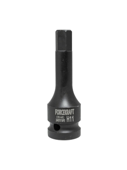 Головка-бита 6-гранная ударная 11мм,1/2'' FORCEKRAFT FK-24407811MPB