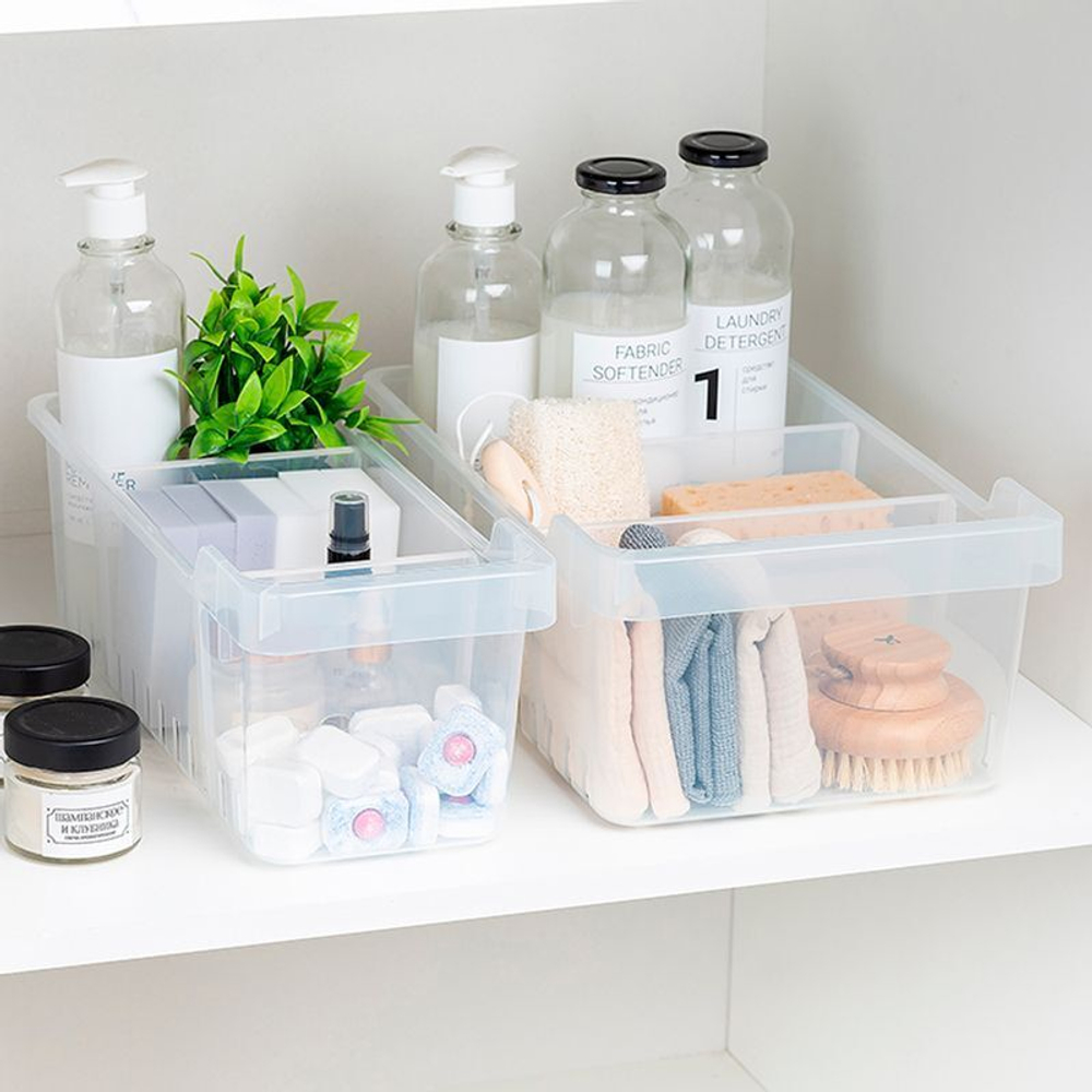 Контейнер для хранения 5л с разделителями "Cypress", 145*380*140мм (бесцветный)