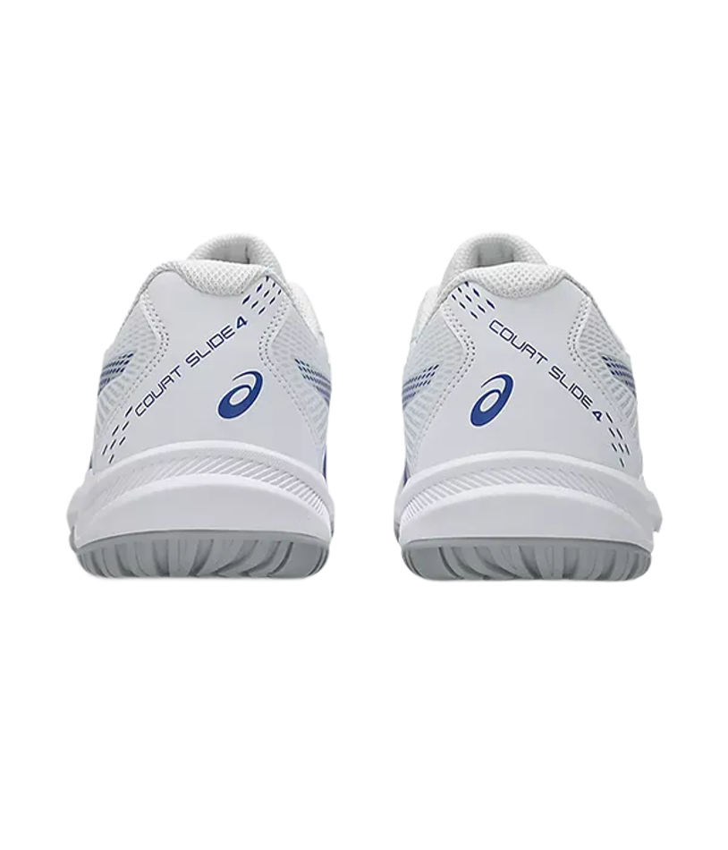 Asics Court Slide 4 Белый-Темный кобальт 2025 Кроссовки