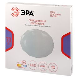 Светильник потолочный светодиодный ЭРА Классик без ДУ SPB-6 Slim Sparkle 70W-5K 5000K | Светильники SPB-6 без ДУ