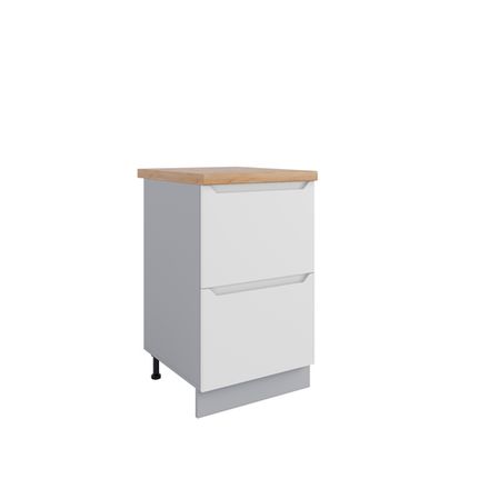 Кухня Модуль КМЯ 500 Тренто Белая кожа