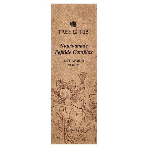 Tree To Tub, никотинамид и пептидный комплекс, антивозрастная сыворотка, 30 мл (1 жидк. унция)