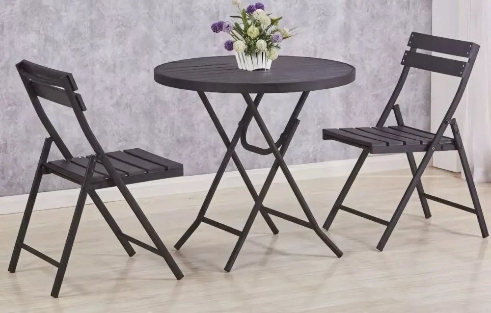 Комплектующие: 2 Стула складные к артикулу 835-0053"Дачная симфония» DS-B406, 54*47*83 см, черный