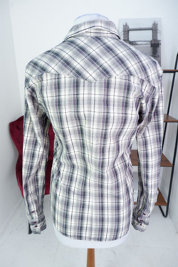 Рубашка в клетку повседневная 44 размер