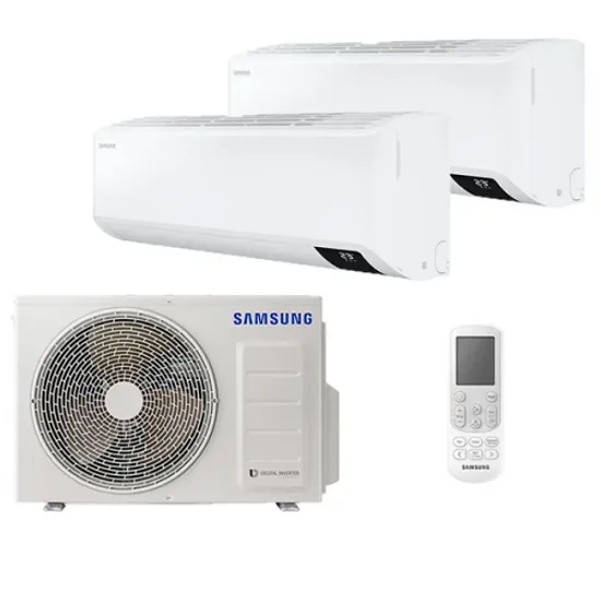 Мультисплит система на 2 комнаты Samsung AJ020TNTDKH/EA + AJ035TNTDKH/EA / AJ050TXJ2KH/EA