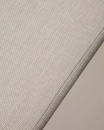 Уличный диван Vathi из бежевого алюминия с шезлонгом справа, 250 x 159 см