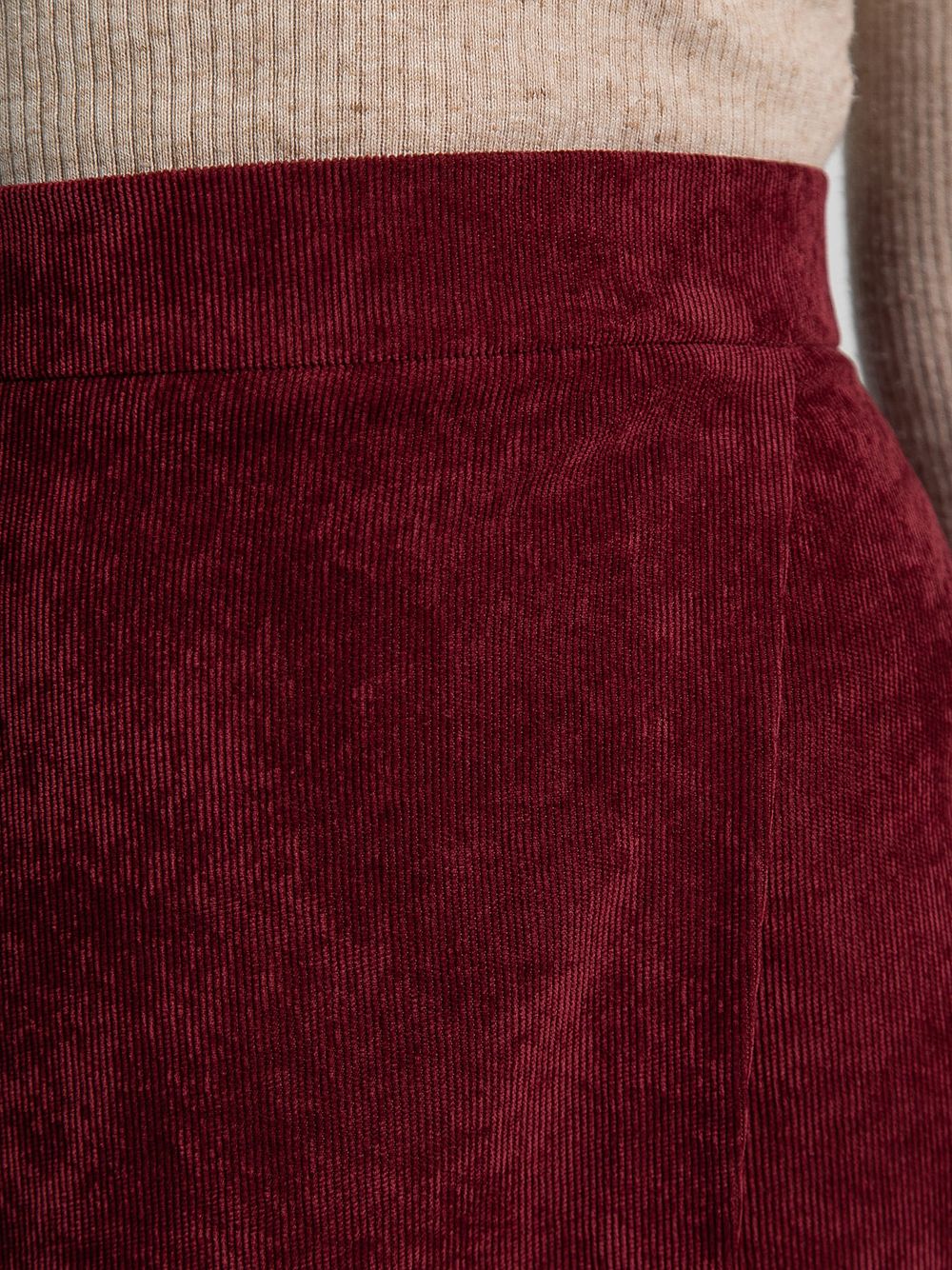 Юбка вельветовая Эрис (бургунди) Ю15193-25М LT Collection