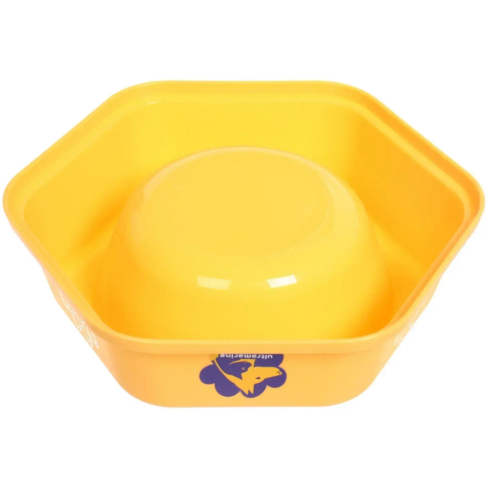 Миска пластиковая «МУРОЧКИН», цвет лимонный, 17*5см/300мл