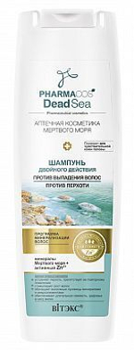 Витэкс PHARMACOS DEAD SEA ШАМПУНЬ двойного действия против выпадения волос, против перхоти 400 мл