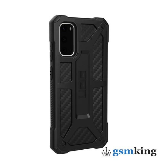 UAG Monarch Kevlar® Series Case for Samsung Galaxy S20 Carbon Fiber (Чёрный)211971114242