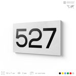 Номер на дверь 527, табличка на дверь для офиса, квартиры, кабинета, аудитории, склада, белая 120х70 мм, Айдентика Технолоджи