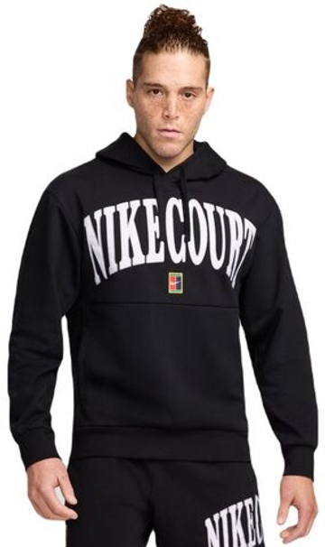 Мужская теннисная кофта Nike Heritage Court Fleece - черный