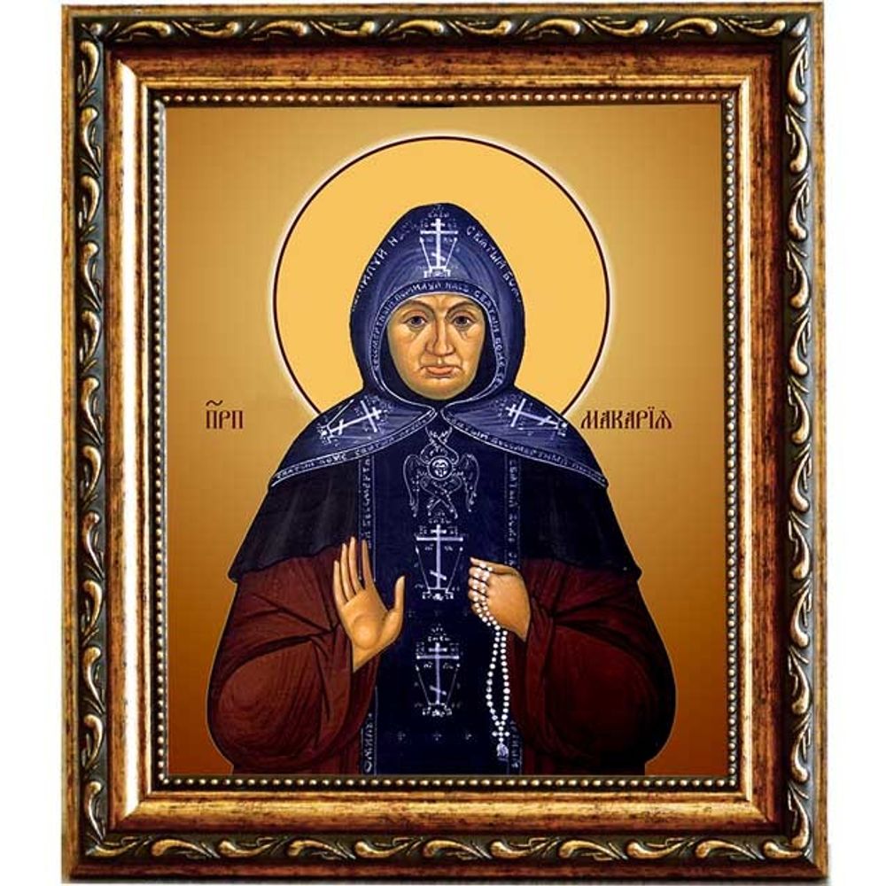 Макария (Феодосия Артемьева) преподобная старица. Икона на холсте.