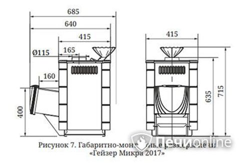 Дровяная печь-каменка TMF Гейзер Микра 2017 Inox ДА ЗК ТО терракота
