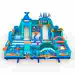 Коммерческий надувной батут «Аква-мир» 15×15×7 м