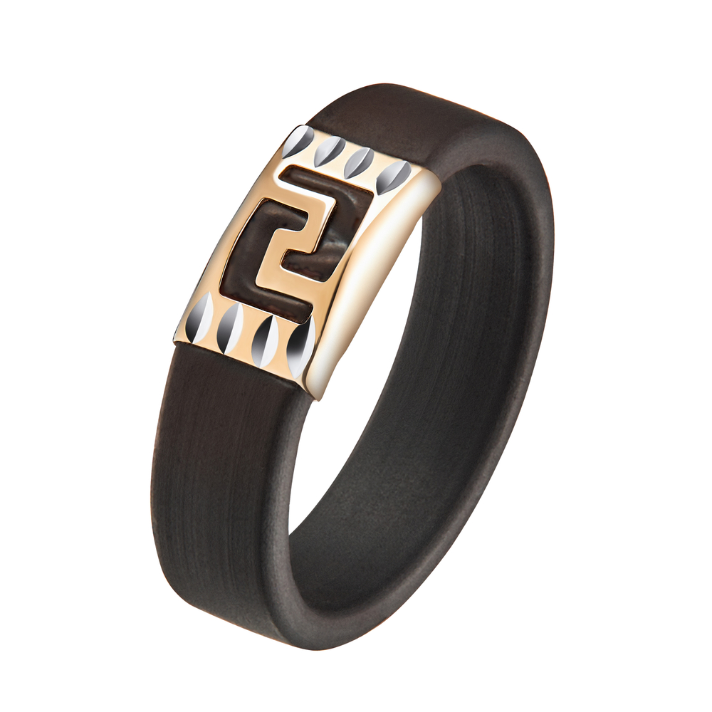 Кольцо из каучука позолота 585