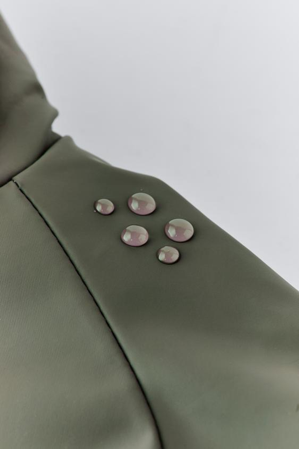 ZARA ДОЖДЕВИК С ПОДКЛАДКОЙ WATER REPELLENT, ПЫЛЬНЫЙ ХАКИ