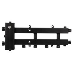 Блок коллекторный Royal Thermo на 2 (3) выхода (сверху/сбоку) стрелка 60 кВт, с кронштейнами