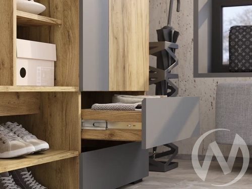 Прихожая Твист ПР-04 (крафт/графит)