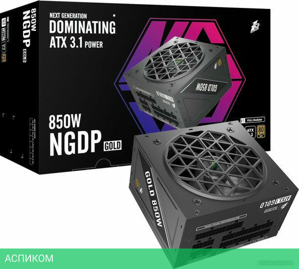 Блок питания 1stPlayer HA-850BA4 850W Black (NGDP-GLD-850-BK-EU)