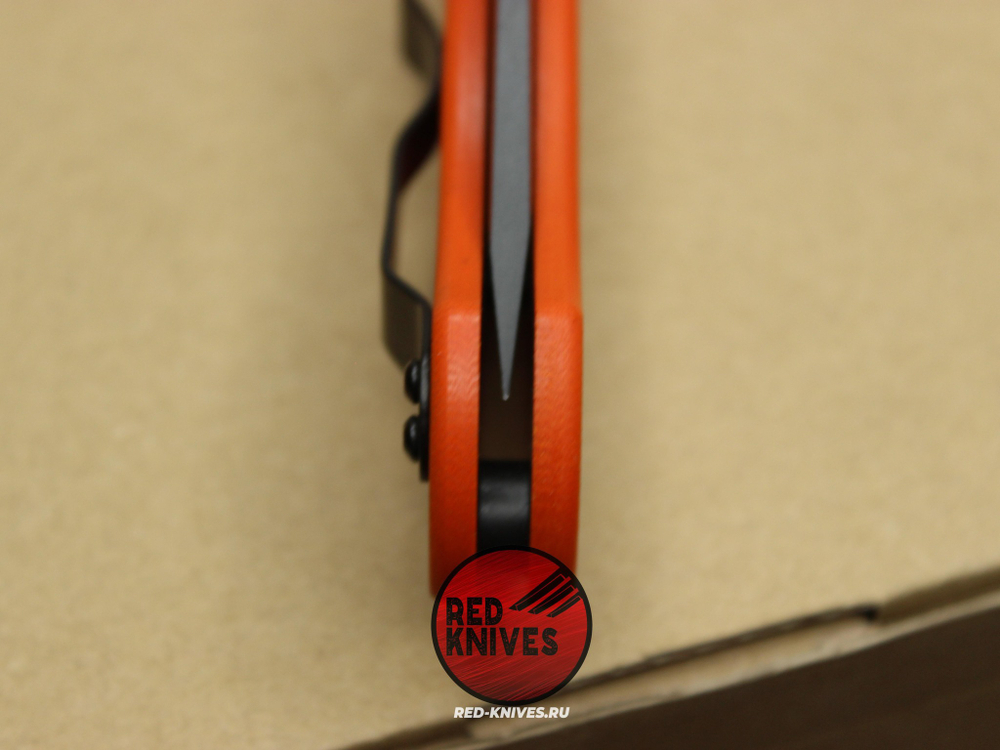 Нож Spyderco Paramilitary 2 Tanto G10 - оранжевая рукоять, черный клинок RK/474
