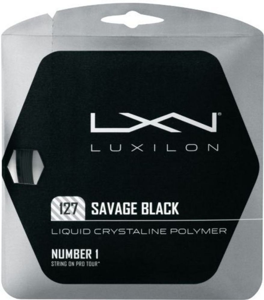 Теннисные струны Luxilon Savage Black 127 (12.2 m)