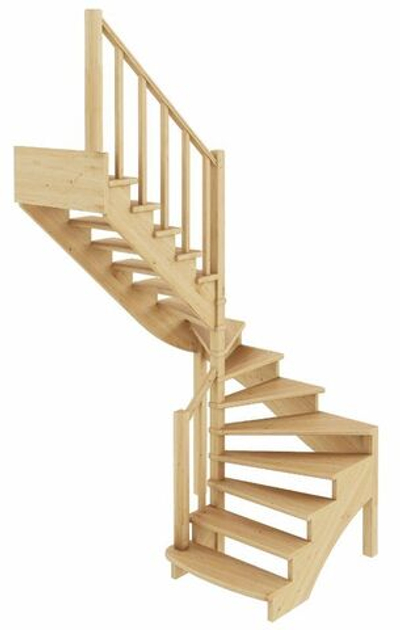 Лестница на второй этаж К-003м/4 Левая