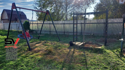 Монтаж уличных качелей Sv Sport