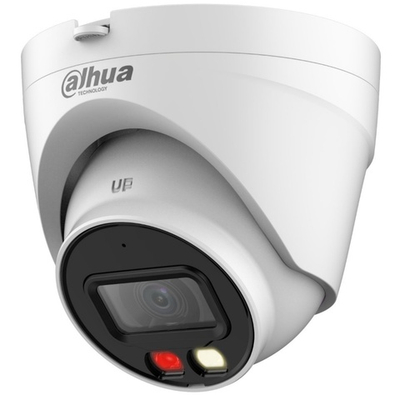 Уличная купольная IP-видеокамера DAHUA DH-IPC-HDW1239VP-SA-IL-0360B-S6, 2Мп; 1/2.8” CMOS; объектив 2.8мм, ИК 30м и LED 30м, IP67
