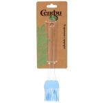 Кисточка кулинарная силиконовая 20*3,5см прозрачная ручка