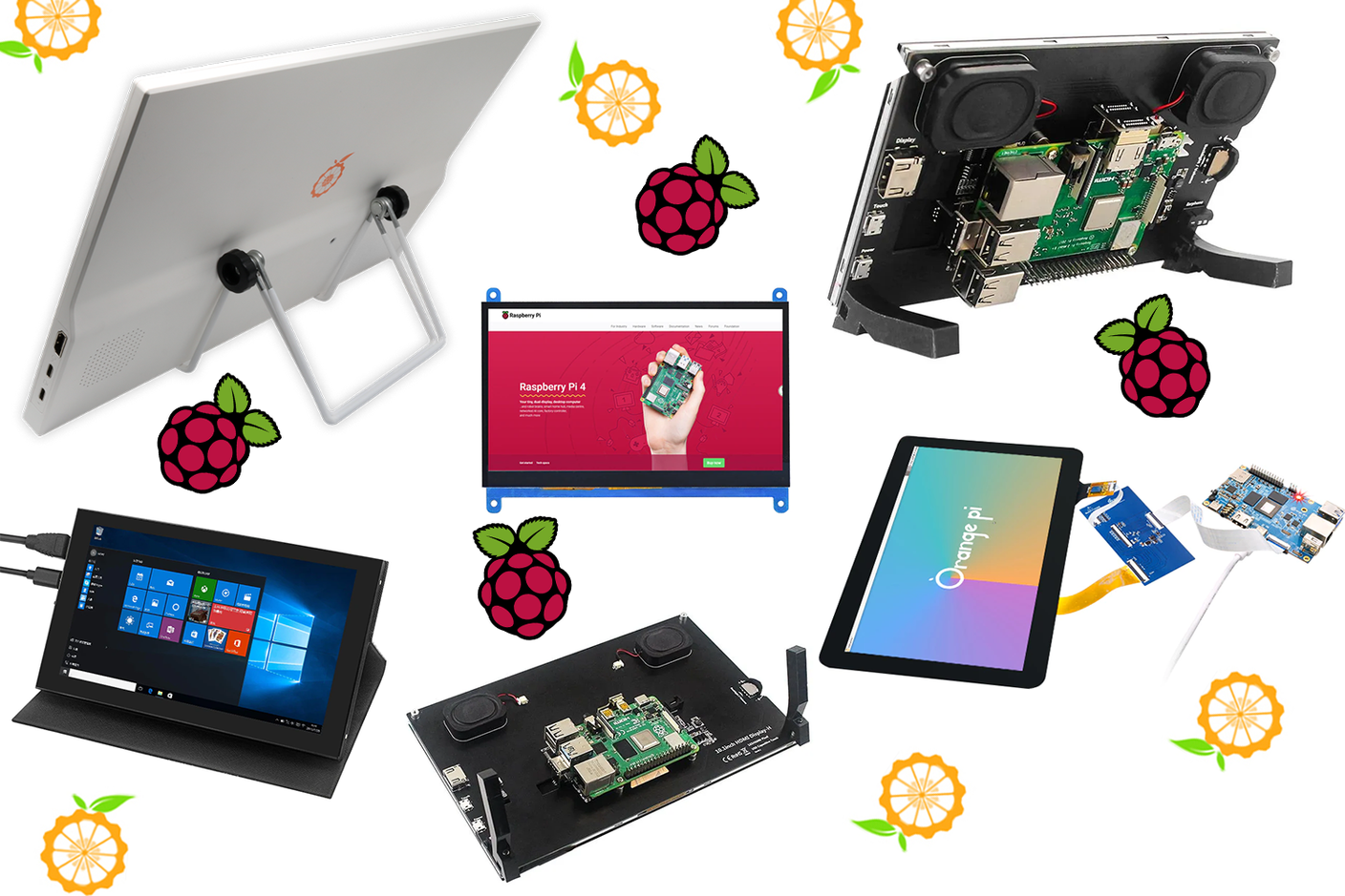 Дисплеи для Raspberry pi и Orange pi с разной диагональю и техническими характеристиками