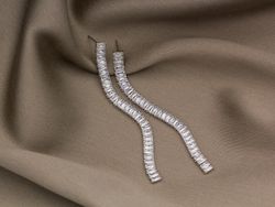 Серьги Crystals дорожка