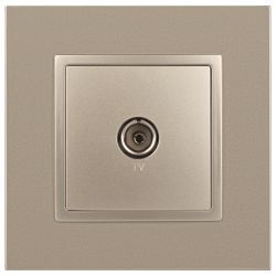 Розетка ЭРА Elegance 14-3101-04 TV одиночная IP20 шампань