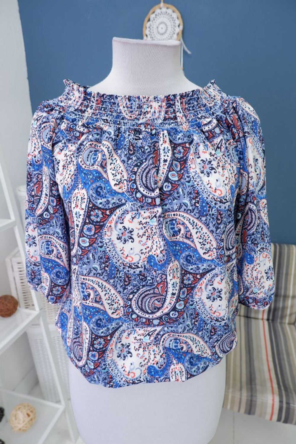 Блузка Bel&Bo с принтом 44 размер