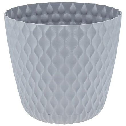 Кашпо пластиковое InGreen Wave d17,5см h16см v2,5л утренний туман