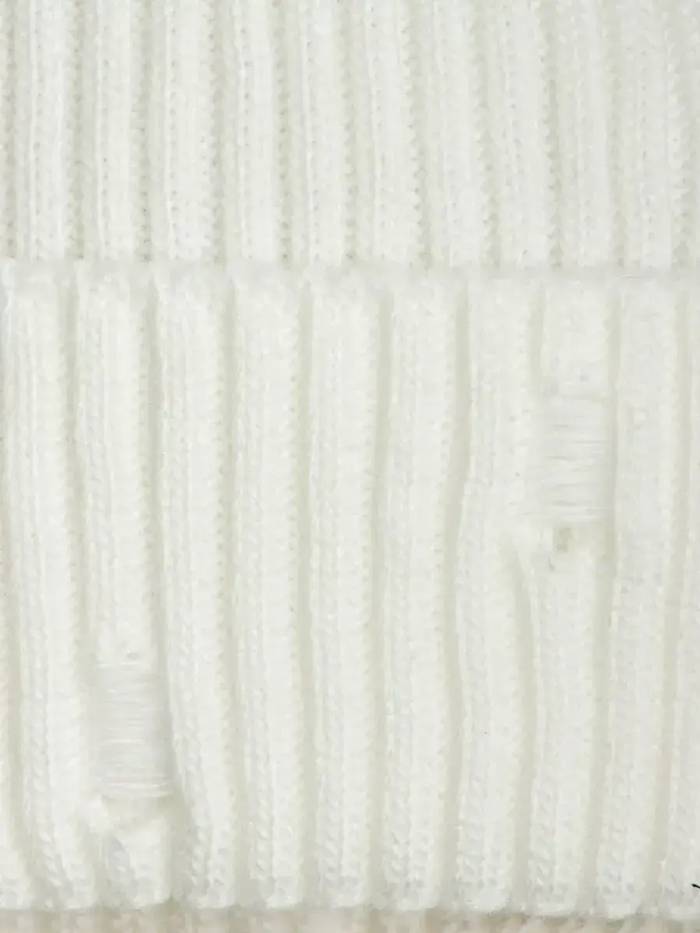 Шапка бини рваная и снуд осенняя